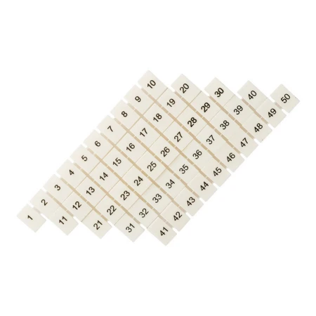 Маркеры для JXB-ST 2,5 с нумерацией 1-50 (100 шт.) EKF PROxima zb-st-2.5-1-50