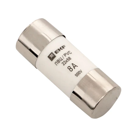 Плавкая вставка цилиндрическая ПВЦ (22х58) 8А EKF PROxima pvc-22x58-8