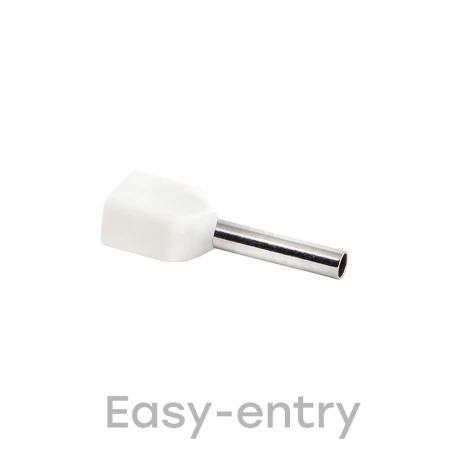 Наконечник штыревой втулочный изолированный НШвИ(2) 0,5-8 (50шт.) EKF PROxima nhvi2-0.5-8