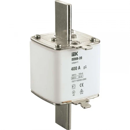Плавкая вставка предохранителя ППНИ-39 габарит 3 400А IEK DPP50-400
