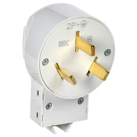Вилка разборная для плиты с з/к 32А белая Впл10-К IEK EVP10-032-K01