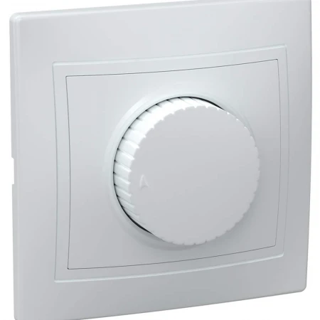 KVARTA Светорегулятор поворотный 400Вт ВСР10-1-0-КБ белый IEK EDK10-K01-03-DM