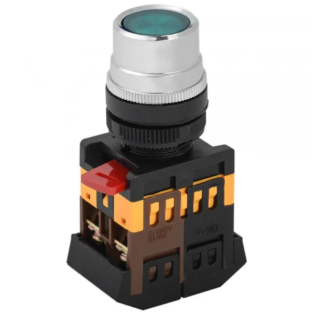 Кнопка ABLF-22 зеленый d=22мм неон/240В 1з+1р IEK BBT10-ABLF-K06