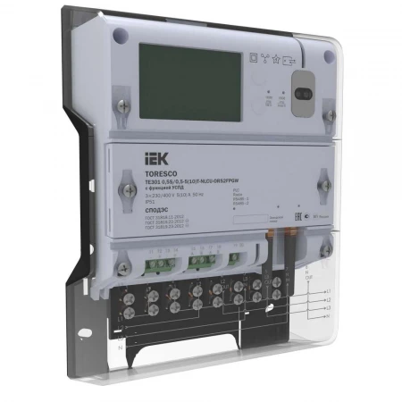 TORESCO Счетчик электрической энергии TE301 1/1-5(100)-NRLCU-ORS2FPGW с функцией УСПД IEK TR-TE301-100-1-URS2FPGW