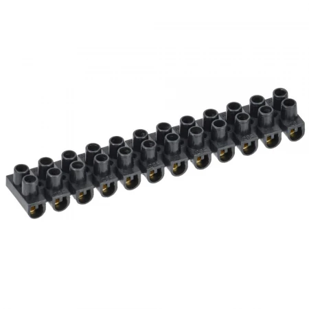 Зажим контактный винтовой ЗВИ-3 н/г 1,0-2,5мм2 12пар черный IEK UZV5-003-04