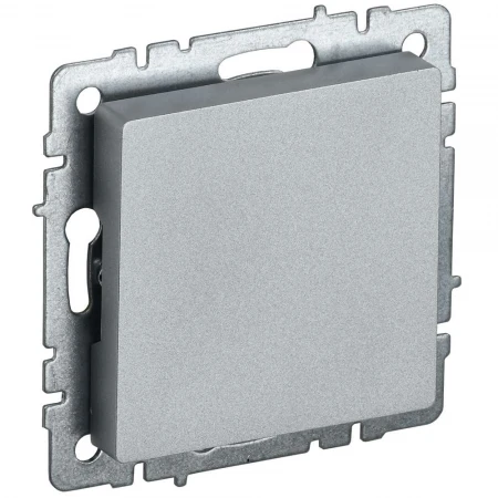 BRITE Заглушка с суппортом МЗ10-БрА алюминий IEK BR-PL10-K47