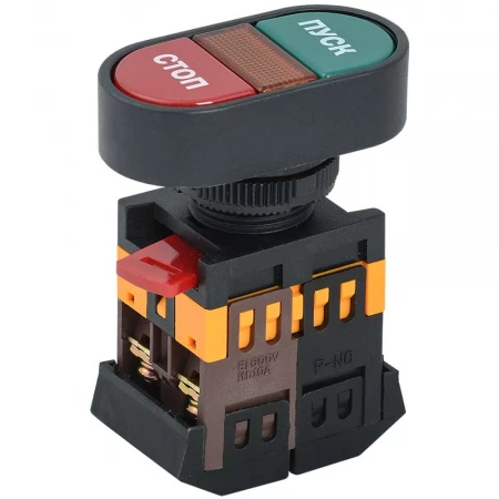 Кнопка APВВ-22N "Пуск-Стоп" d=22мм неон/240В 1з+1р IEK BBD11-APBB-K51