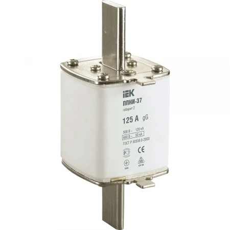 Плавкая вставка предохранителя ППНИ-37 габарит 2 125А IEK DPP40-125