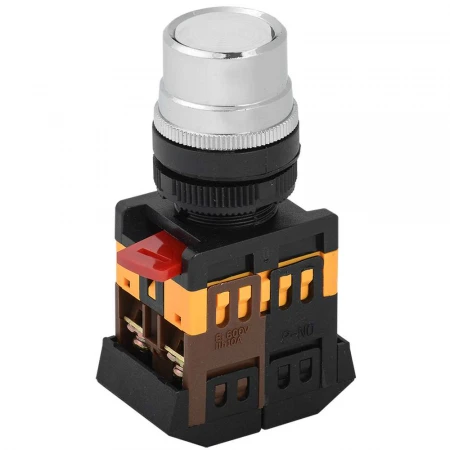 Кнопка ABLF-22 белый d=22мм неон/240В 1з+1р IEK BBT10-ABLF-K01