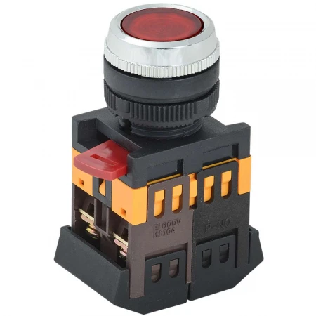 Кнопка ABLFS-22 красный d=22мм неон/240В 1з+1р IEK BBT30-ABLFS-K04
