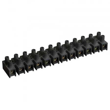 Зажим винтовой ЗВИ-100 н/г 10-25мм2 12пар черные IEK UZV5-100-25