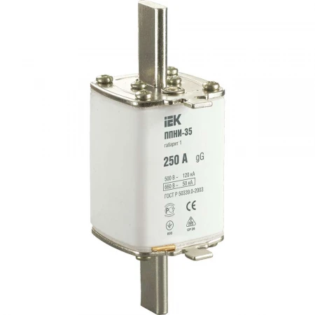 Плавкая вставка предохранителя ППНИ-35 габарит 1 250А IEK DPP30-250