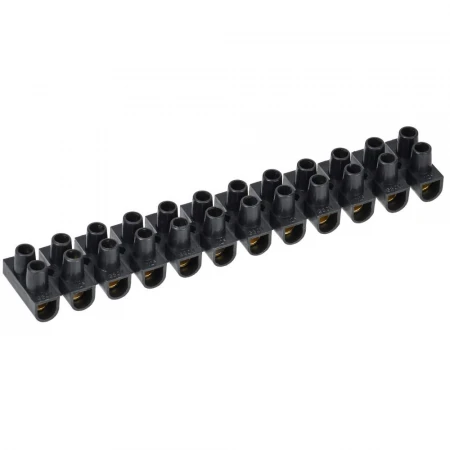 Зажим контактный винтовой ЗВИ-15 н/г 4,0-10мм2 12пар черный IEK UZV5-015-06