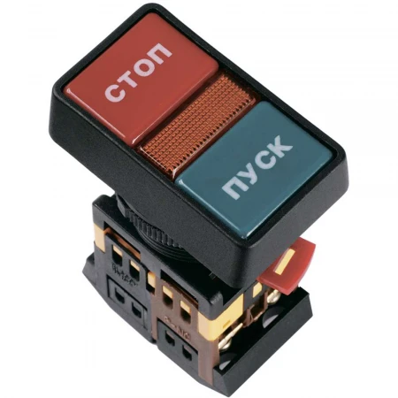 Кнопка РPВВ-30N "Пуск-Стоп" d=30мм неон/240В 1з+1р IEK BBD21-PPBB-K51