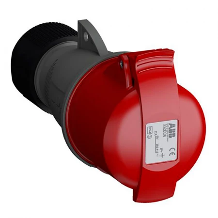 Розетка кабельная Easy&Safe 332EC6,32А,3P+E,IP44,6ч 2CMA102040R1000