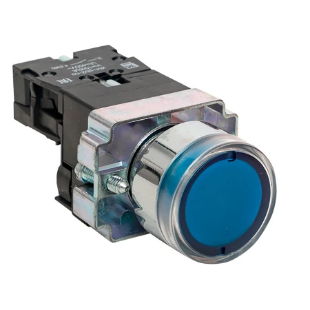Кнопка BW61 с подстветкой 24В синяя NO EKF PROxima xb2-bw61-24