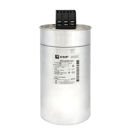 Конденсатор косинусный КПС-0,4-50-3 EKF PRO kps-0,4-50-3-pro