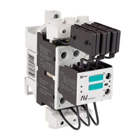 Контактор для конденсатора КМЭК 25 кВАр 230В 1NО EKF AVERES ctrk-s-36-25-230-av