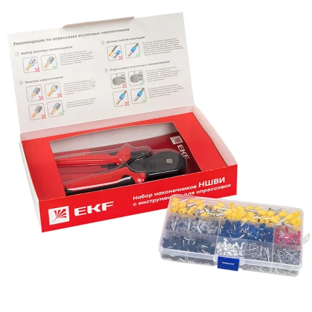 Набор НШВИ №6 (0,5-6мм2) с инструментом ПКВ-6-4 EKF PROxima nabor-nshvi-6