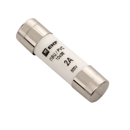 Плавкая вставка цилиндрическая ПВЦ (10х38) 2А EKF PROxima pvc-10x38-2