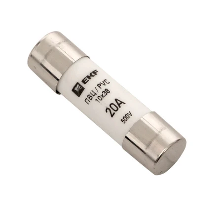Плавкая вставка цилиндрическая ПВЦ (10х38) 20А EKF PROxima pvc-10x38-20