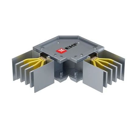 Угловая горизонтальная секция 1600 А IP55 AL 3L+N+PE(ШИНА) HPA16EH55