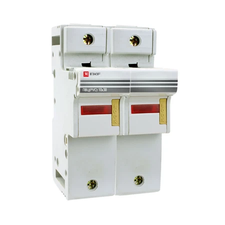 Предохранитель-разъединитель для ПВЦ 10x38 2P (с индикацией) EKF PROxima pr-10-38-2
