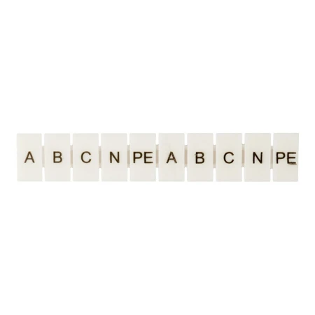 Маркеры для JXB-ST 2,5 с символами "A, B, C, N, PE" (100 шт.) EKF PROxima zb-st-2.5-A-PE