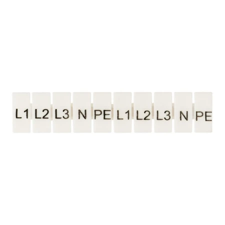 Маркеры для JXB-ST 6 с символами "L1, L2, L3, N, PE" (100 шт.) EKF PROxima zb-st-6-L-1-3
