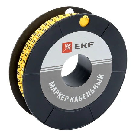 Маркер кабельный 2,5 мм2 "B" (1000 шт.) (ЕС-1) EKF PROxima plc-KM-2.5-B