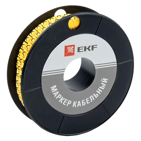 Маркер кабельный 2,5 мм2 "A" (1000 шт.) (ЕС-1) EKF PROxima plc-KM-2.5-A