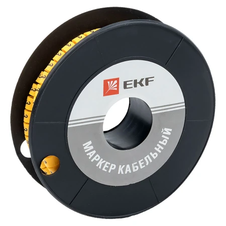 Маркер кабельный 2,5 мм2 "3" (1000 шт.) (ЕС-1) EKF PROxima plc-KM-2.5-3