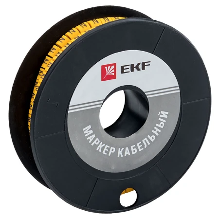 Маркер кабельный 2,5 мм2 "4" (1000 шт.) (ЕС-1) EKF PROxima plc-KM-2.5-4