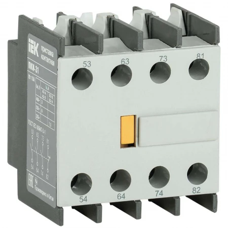 Приставка ПКИ-31 дополнительные контакты 3NO+1NC IEK KPK10-31