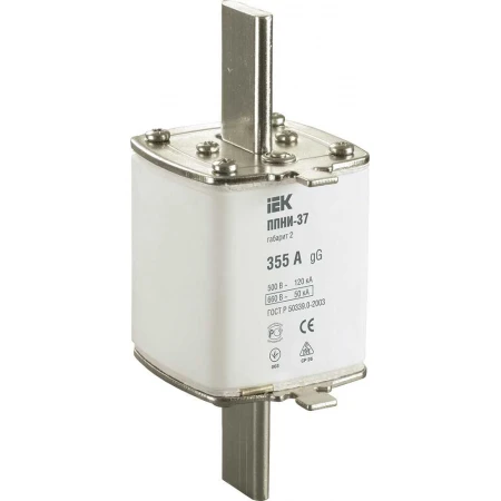 Плавкая вставка предохранителя ППНИ-37 габарит 2 355А IEK DPP40-355