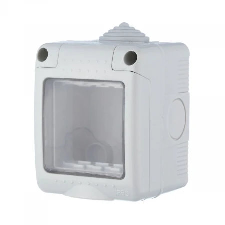 Коробка для открытого монтажа LK Studio LK45 с панелью серый 855003-1