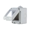 Коробка для открытого монтажа LK Studio LK45 с панелью серый 855003-1 Коробка для открытого монтажа LK Studio LK45 с панелью серый 855003-1