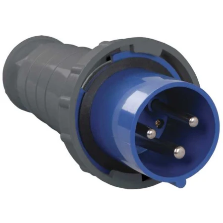 Вилка переносная ССИ-033 2P+PE 63А 200-250В IP54 IEK PSR01-063-3