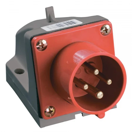 Вилка стационарная ССИ-514 3Р+РЕ 16А 380-415В IP44 IEK PSR52-016-4