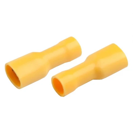 Разъем General РпИмп 5,5-6-0,8 (плоский, изолированный полностью) "мама" GRIF-5,5-7,4 Желтый, 100 штук