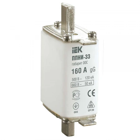 Плавкая вставка предохранителя ППНИ-33 габарит 00С 160А IEK DPP11-160