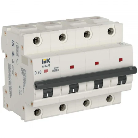 ARMAT Автоматический выключатель M10H 4P D 80A IEK AR-M10H-4-D080
