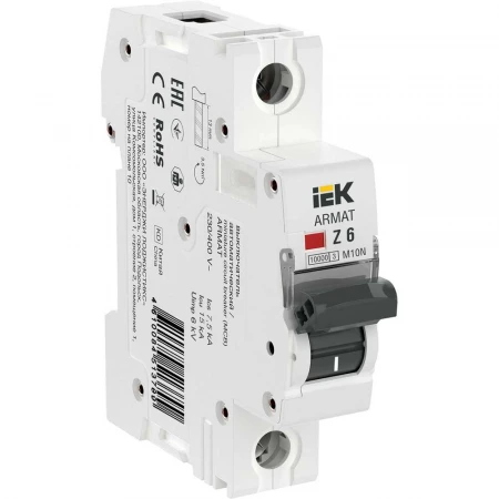 ARMAT Автоматический выключатель M10N 1P Z 6А IEK AR-M10N-1-Z006