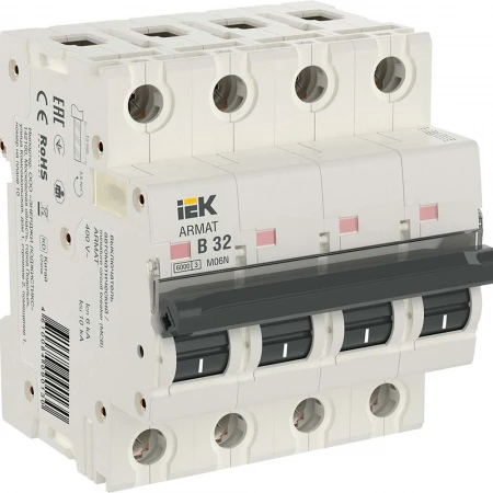 ARMAT Автоматический выключатель M06N 4P B 32А IEK AR-M06N-4-B032