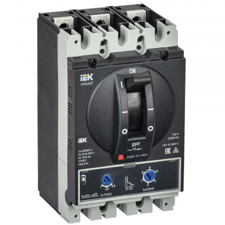 Автоматический выключатель в литом корпусе 3P типоразмер A 50кА 50А IEK AR-MCCB-3A-050-0050A-ATUC