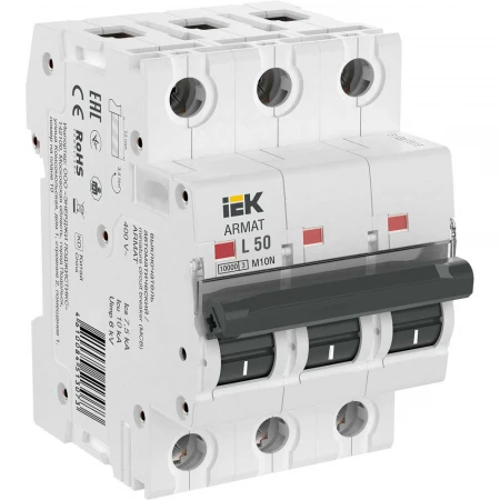 ARMAT Автоматический выключатель M10N 3P L 50А IEK AR-M10N-3-L050