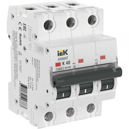 ARMAT Автоматический выключатель M10N 3P K 40А IEK AR-M10N-3-K040
