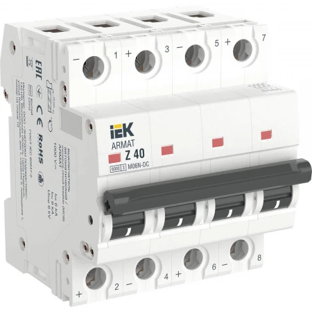 ARMAT Автоматический выключатель M06N-DC 4P Z 40А IEK AR-M06N-4-Z040DC