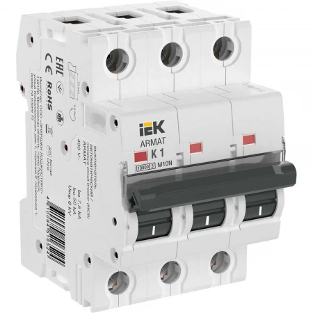 ARMAT Автоматический выключатель M10N 3P K 1А IEK AR-M10N-3-K001