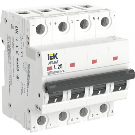 ARMAT Автоматический выключатель M06N-DC 4P L 25А IEK AR-M06N-4-L025DC